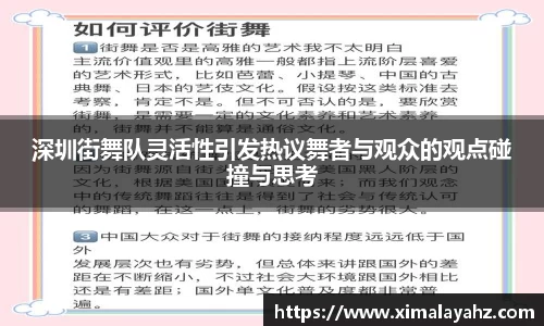 深圳街舞队灵活性引发热议舞者与观众的观点碰撞与思考